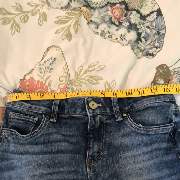 WHBM slim crop Capri jeans size 0 - Picture 7 of 8